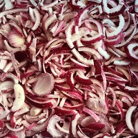 Frozen Vegetables IQF Sliced  Red Onion
