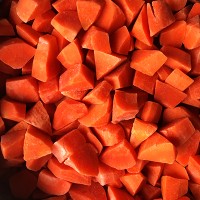Frozen Carrot Chunks