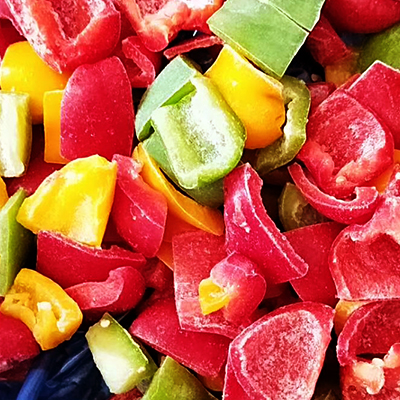 Frozen Tricolor  Mixed Pepper Chunks