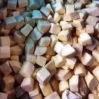 Frozen Diced King Oyster Mushrooms